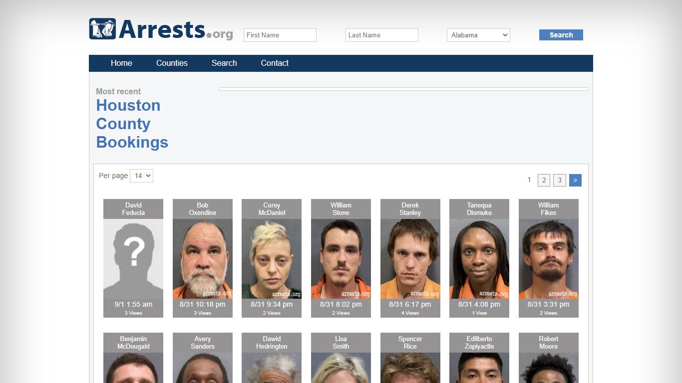 Houston County Arrests and Inmate Search